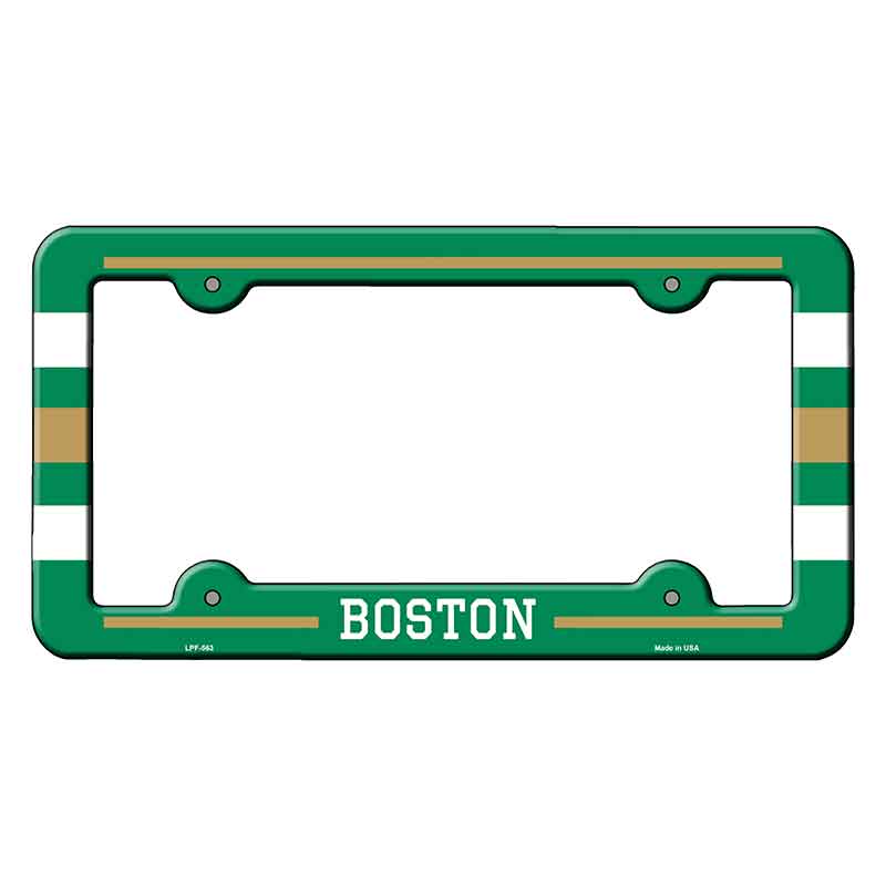 Boston Novelty Metal Molded License Plate Frame LPF-563