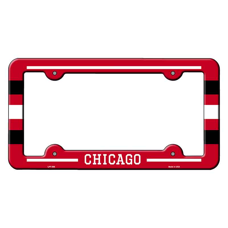 Chicago Novelty Metal Molded License Plate Frame LPF-566