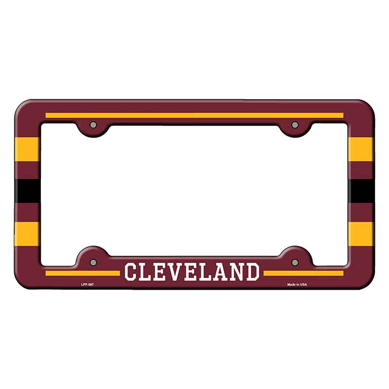 Cleveland Novelty Metal Molded License Plate Frame LPF-567