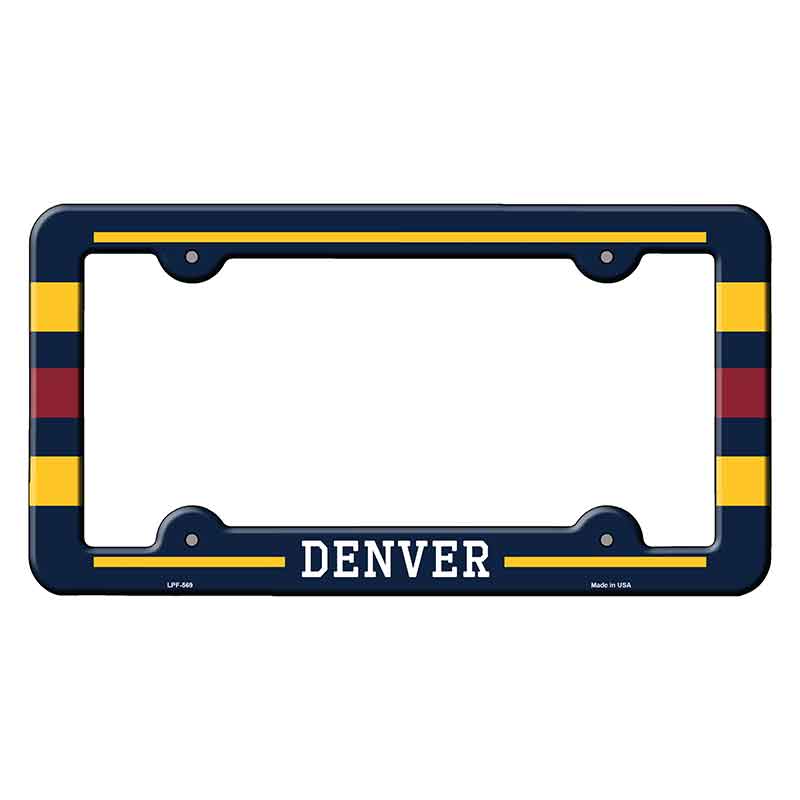 Denver Novelty Metal Molded License Plate Frame LPF-569