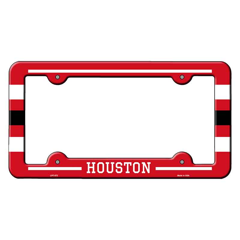 Houston Novelty Metal Molded License Plate Frame LPF-572