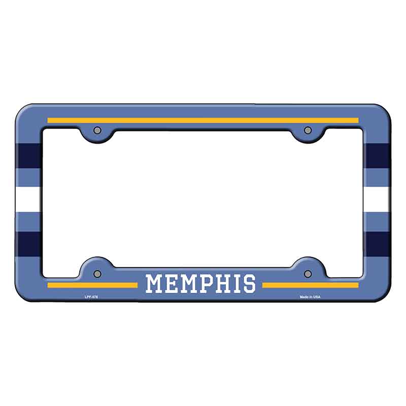 Memphis Novelty Metal Molded License Plate Frame LPF-576