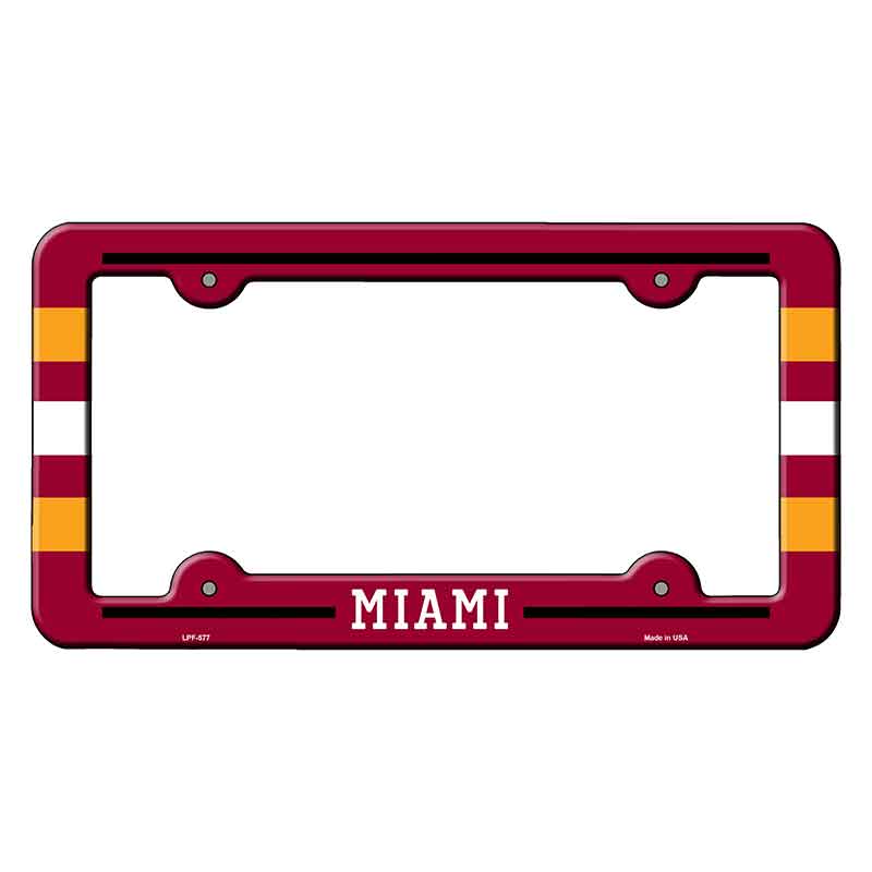 Miami Novelty Metal Molded License Plate Frame LPF-577