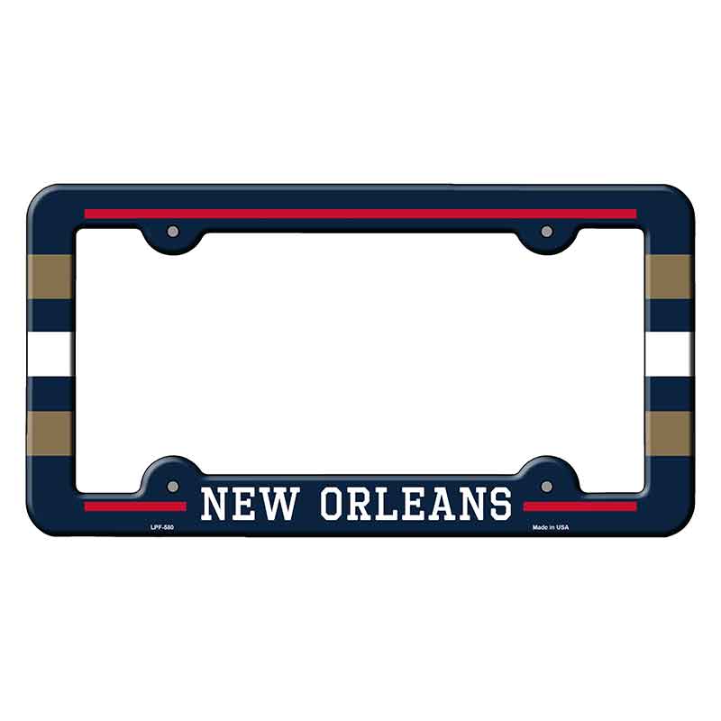 New Orleans Novelty Metal Molded License Plate Frame LPF-580