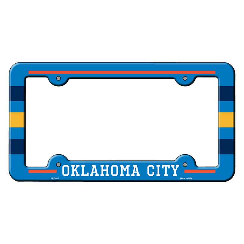 Oklahoma City Novelty Metal Molded License Plate Frame LPF-582