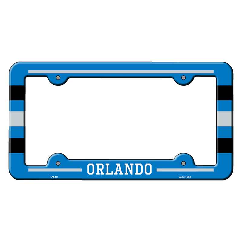 Orlando Novelty Metal Molded License Plate Frame LPF-583