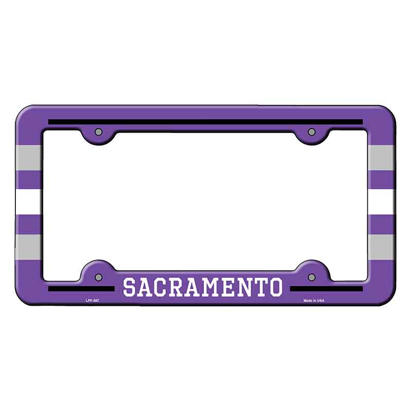 Sacramento Novelty Metal Molded License Plate Frame LPF-587