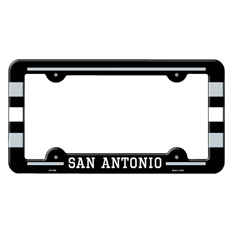 San Antonio Novelty Metal Molded License Plate Frame LPF-588