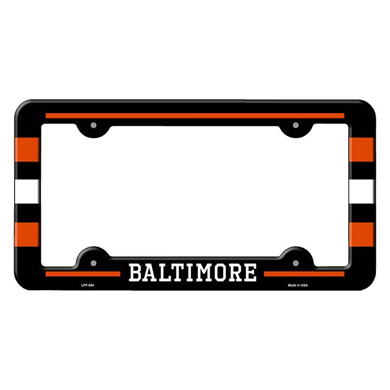 Baltimore Novelty Metal Molded License Plate Frame LPF-594