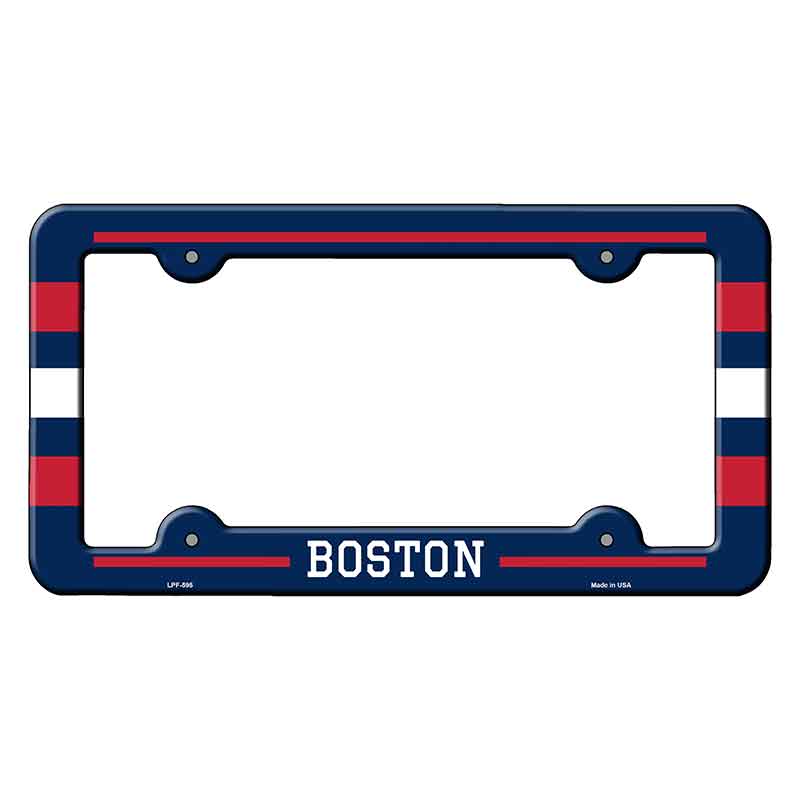 Boston Novelty Metal Molded License Plate Frame LPF-595