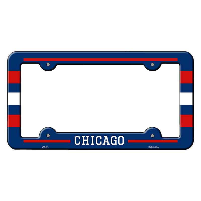 Chicago Novelty Metal Molded License Plate Frame LPF-596