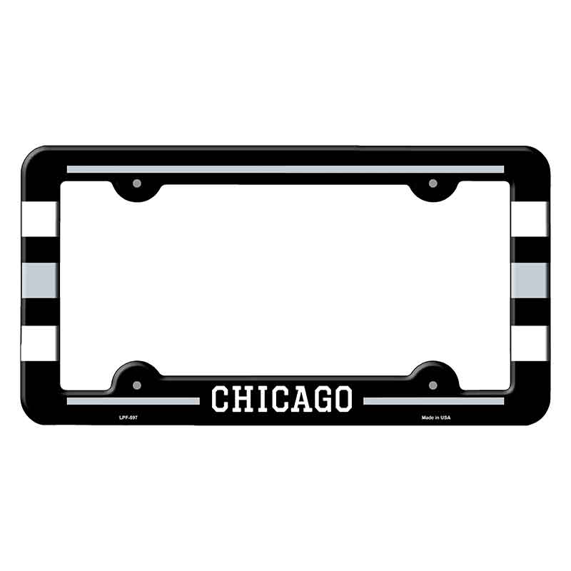 Chicago Novelty Metal Molded License Plate Frame LPF-597