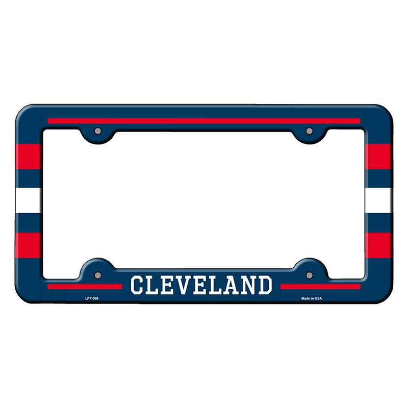 Cleveland Novelty Metal Molded License Plate Frame LPF-599