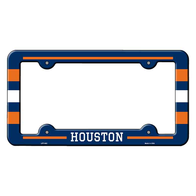 Houston Novelty Metal Molded License Plate Frame LPF-602