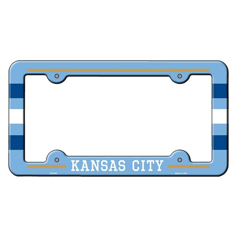 Kansas City Novelty Metal Molded License Plate Frame LPF-603