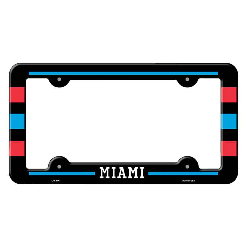 Miami Novelty Metal Molded License Plate Frame LPF-606