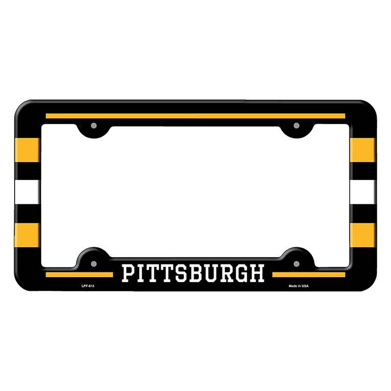 Pittsburgh Novelty Metal Molded License Plate Frame LPF-613