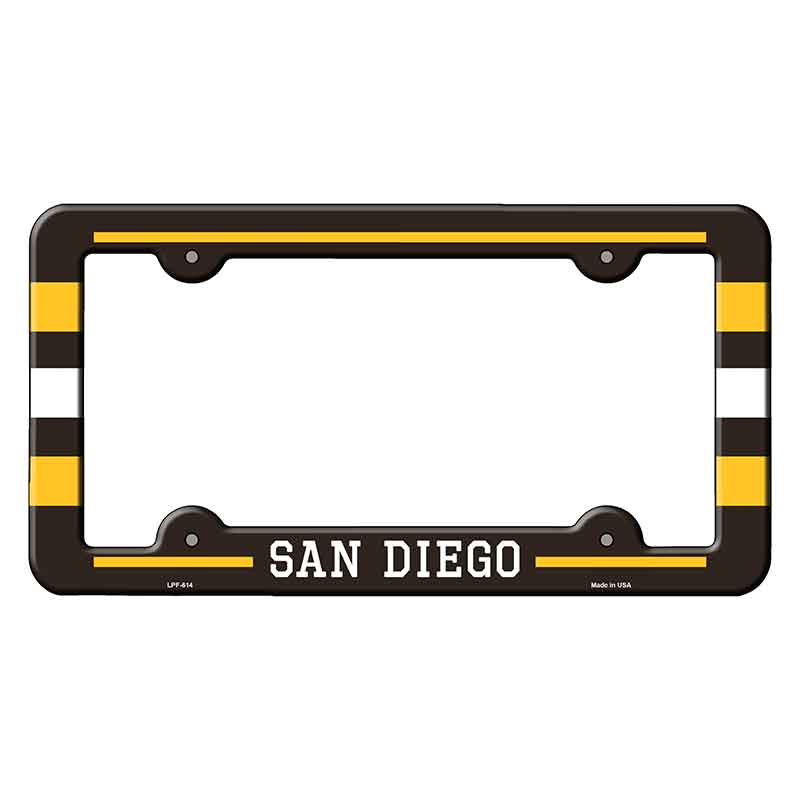 San Diego Novelty Metal Molded License Plate Frame LPF-614