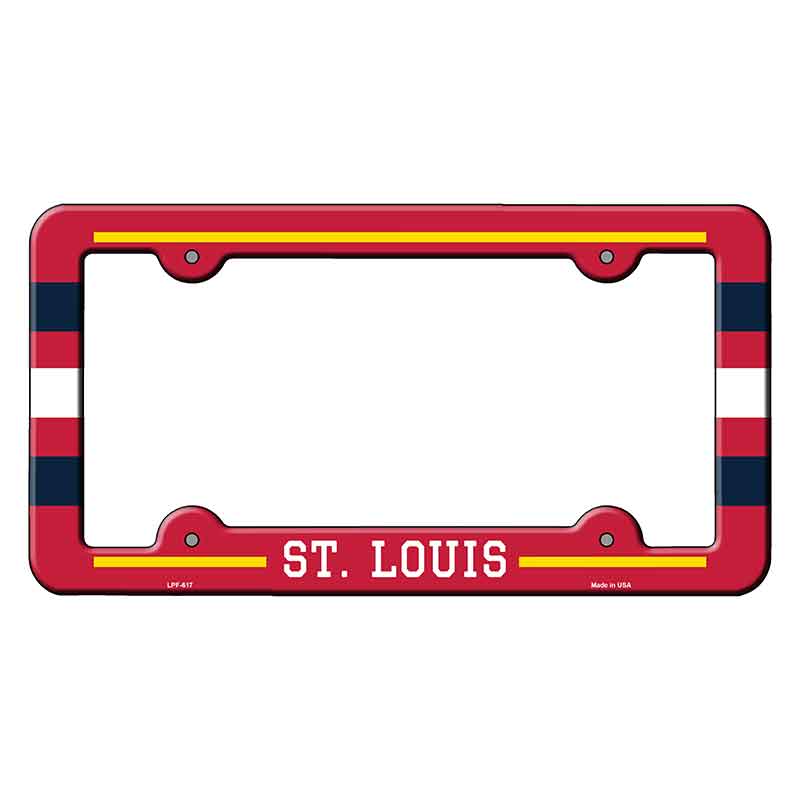 St Louis Novelty Metal Molded License Plate Frame LPF-617