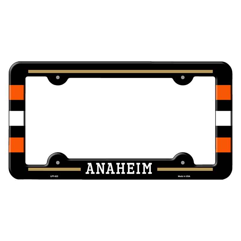 Anaheim Novelty Metal Molded License Plate Frame LPF-622