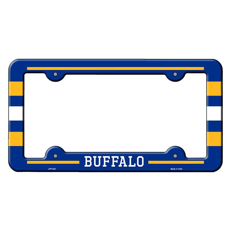 Buffalo Novelty Metal Molded License Plate Frame LPF-624