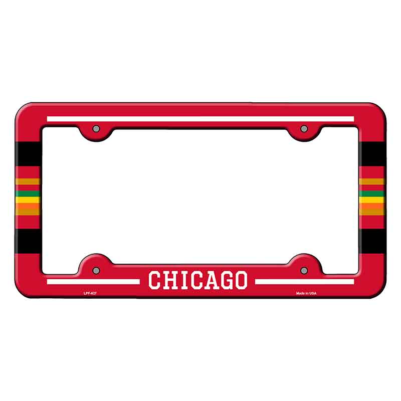 Chicago Novelty Metal Molded License Plate Frame LPF-627