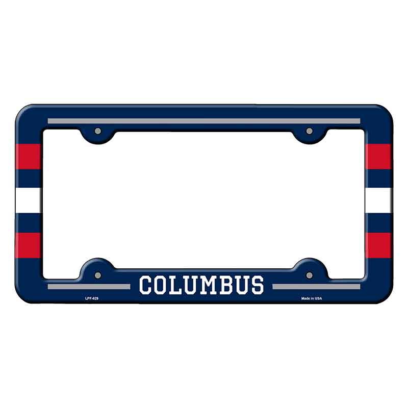 Columbus Novelty Metal Molded License Plate Frame LPF-629