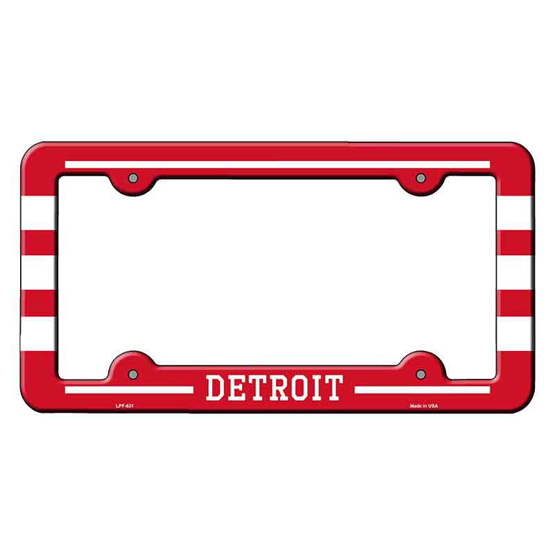 Detroit Novelty Metal Molded License Plate Frame LPF-631