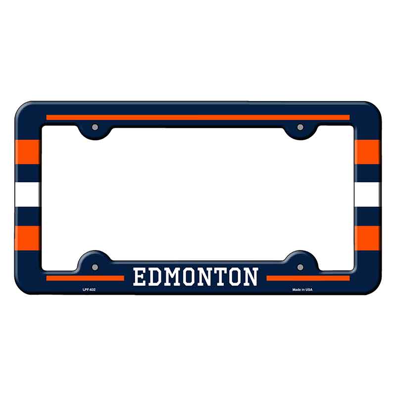 Edmonton Novelty Metal Molded License Plate Frame LPF-632