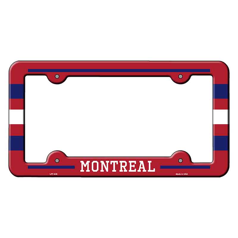 Montreal Novelty Metal Molded License Plate Frame LPF-636