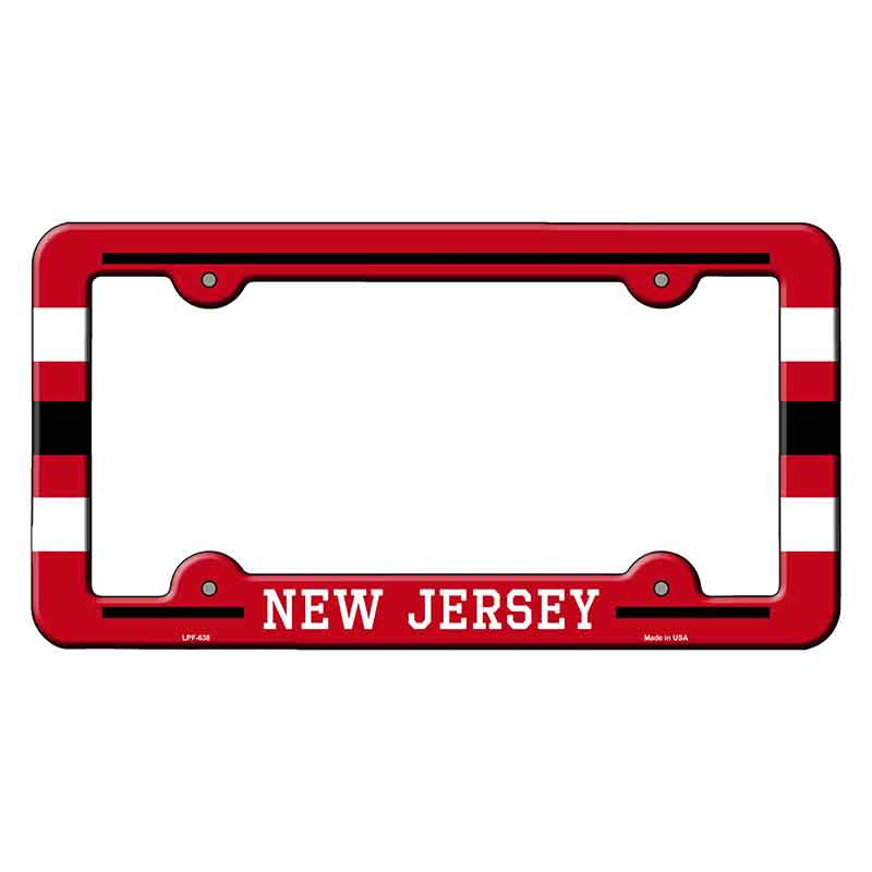 New Jersey Novelty Metal Molded License Plate Frame LPF-638