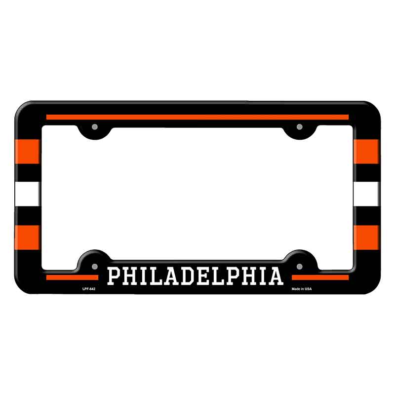 Philadelphia Novelty Metal Molded License Plate Frame LPF-642