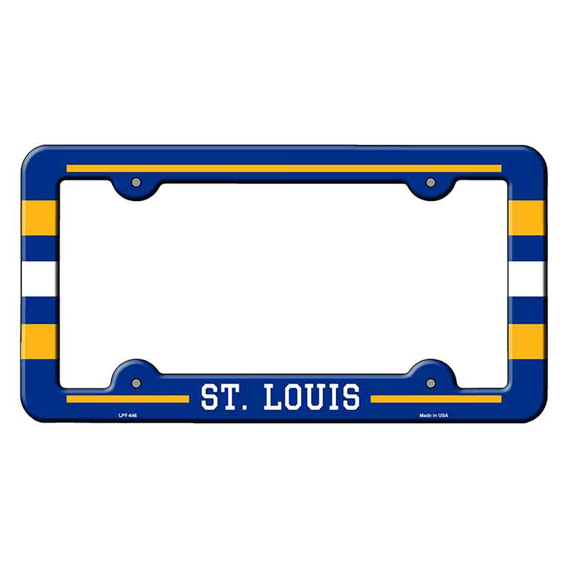 St Louis Novelty Metal Molded License Plate Frame LPF-646