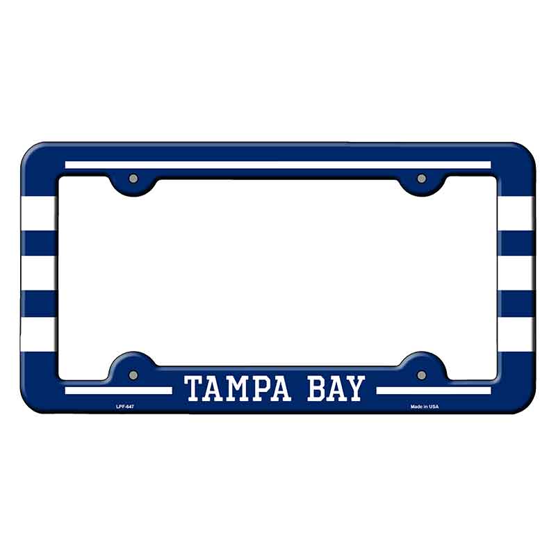 Tampa Bay Novelty Metal Molded License Plate Frame LPF-647