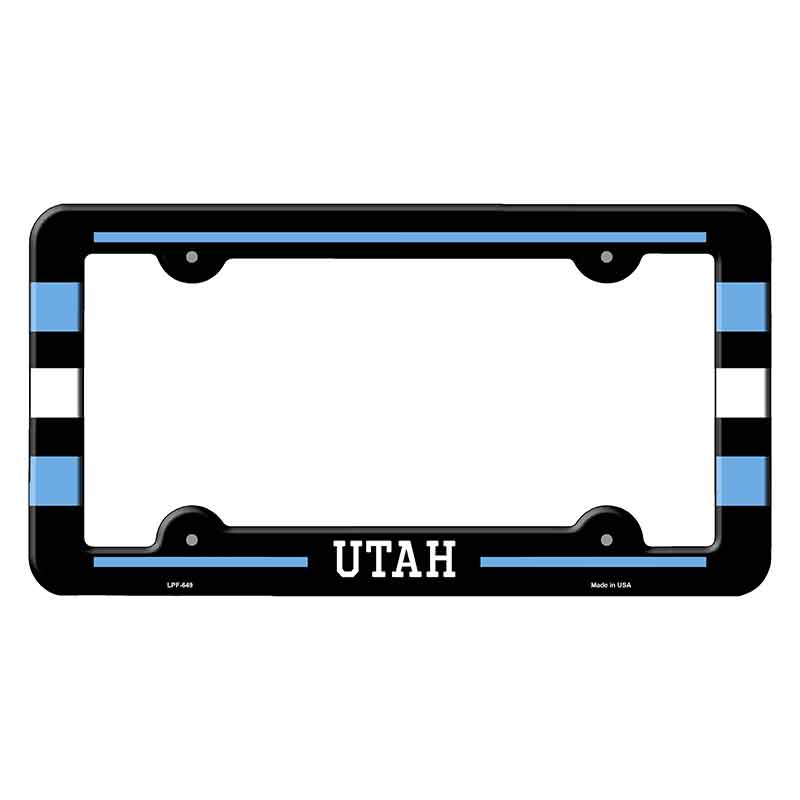 Utah Novelty Metal Molded License Plate Frame LPF-649