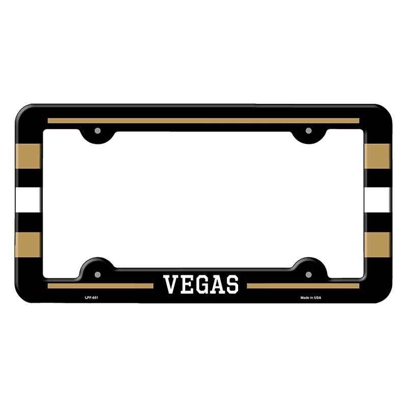 Vegas Novelty Metal Molded License Plate Frame LPF-651