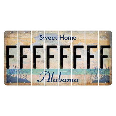 Sweet Home Alabama Cut License Plate Strips (Set of 8)