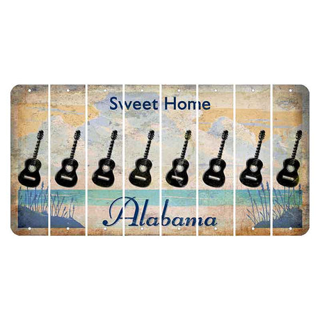 Sweet Home Alabama Cut License Plate Strips (Set of 8)