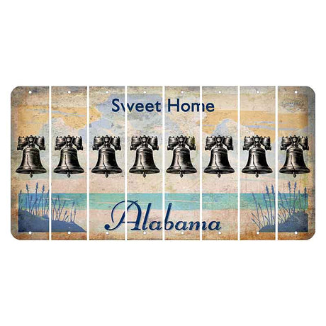 Sweet Home Alabama Cut License Plate Strips (Set of 8)