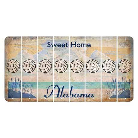 Sweet Home Alabama Cut License Plate Strips (Set of 8)