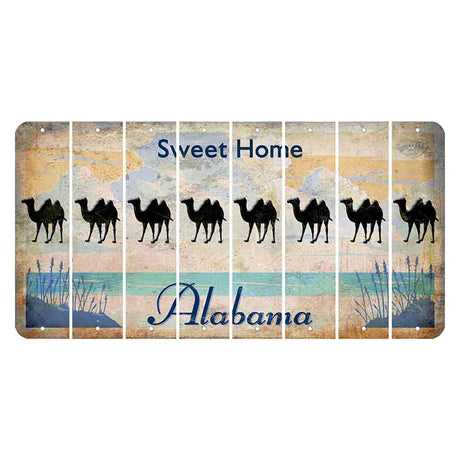 Sweet Home Alabama Cut License Plate Strips (Set of 8)