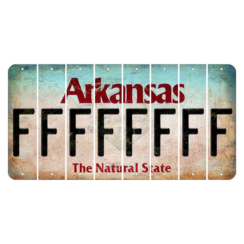 Arkansas Diamond Cut License Plate Strips (Set of 8)