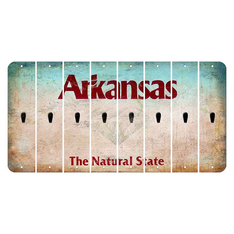 Arkansas Diamond Cut License Plate Strips (Set of 8) Apostrophe