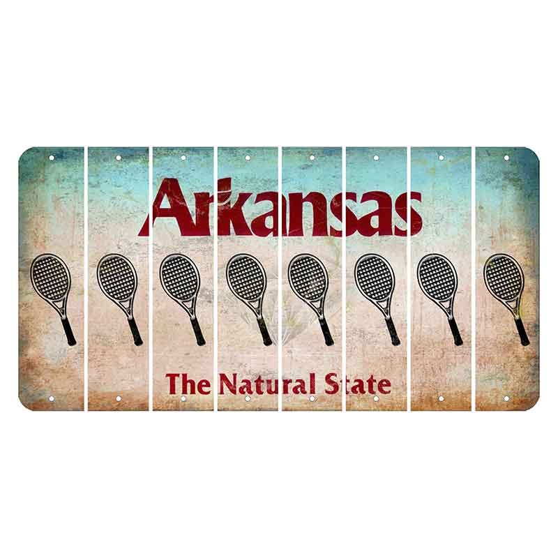 Arkansas Diamond Cut License Plate Strips (Set of 8)