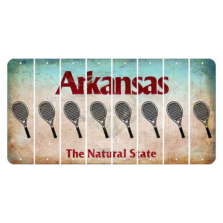 Arkansas Diamond Cut License Plate Strips (Set of 8)