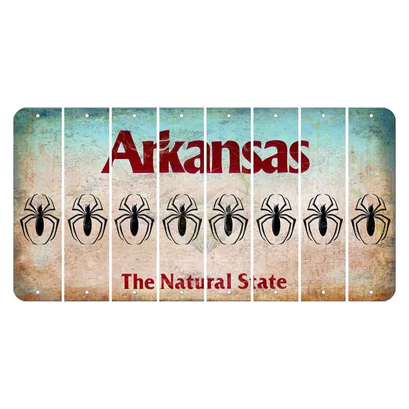 Arkansas Diamond Cut License Plate Strips (Set of 8)