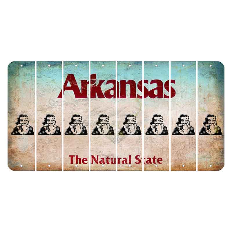 Arkansas Diamond Cut License Plate Strips (Set of 8)