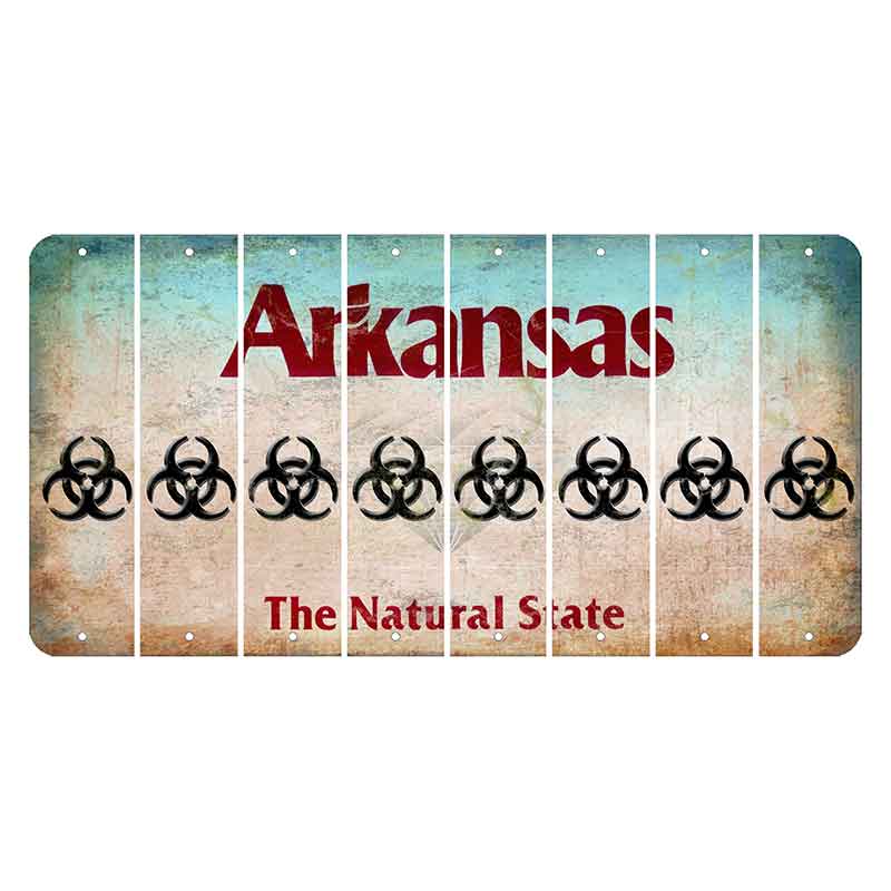 Arkansas Diamond Cut License Plate Strips (Set of 8)