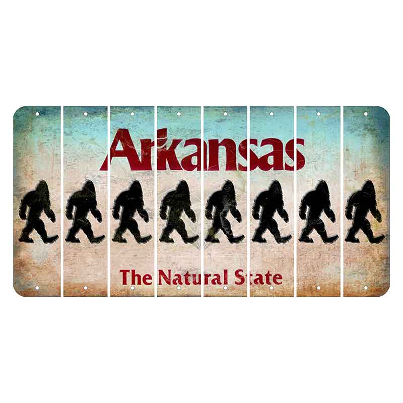 Arkansas Diamond Cut License Plate Strips (Set of 8)