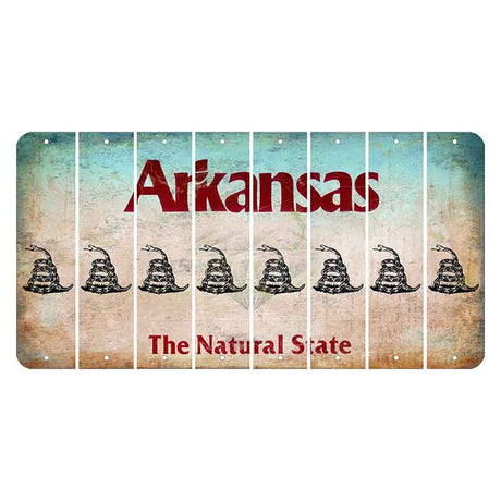 Arkansas Diamond Cut License Plate Strips (Set of 8)